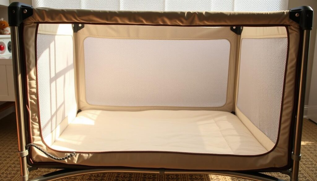 bezpieczeństwo łóżeczka turystycznego