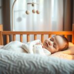 jak układać noworodka do snu w łóżeczku