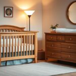 łóżeczko i komoda z przewijakiem