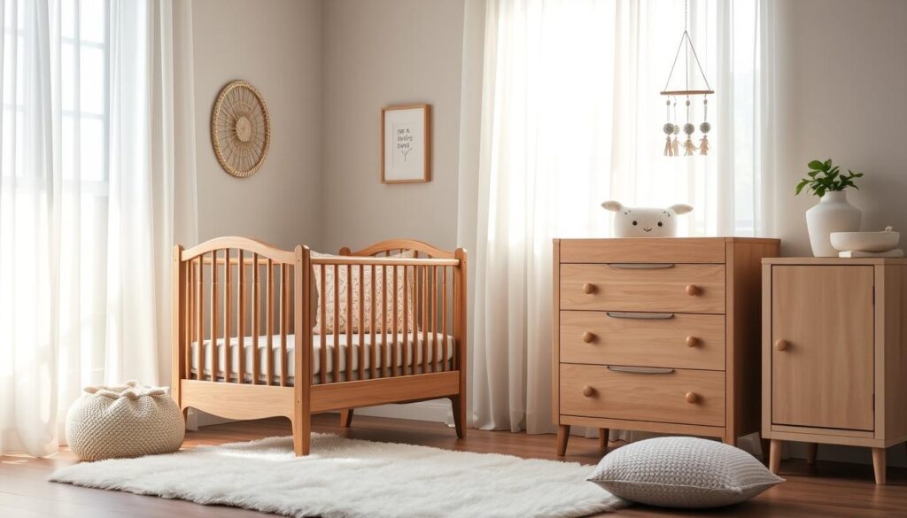 łóżeczko z komodą i przewijakiem