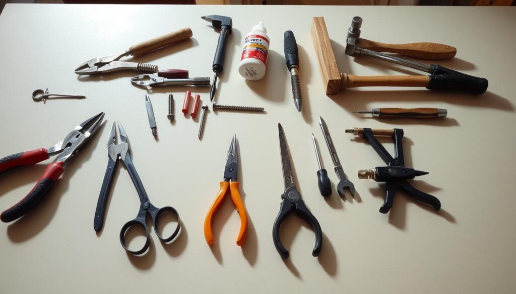 narzędzia do naprawy fotela wiszącego