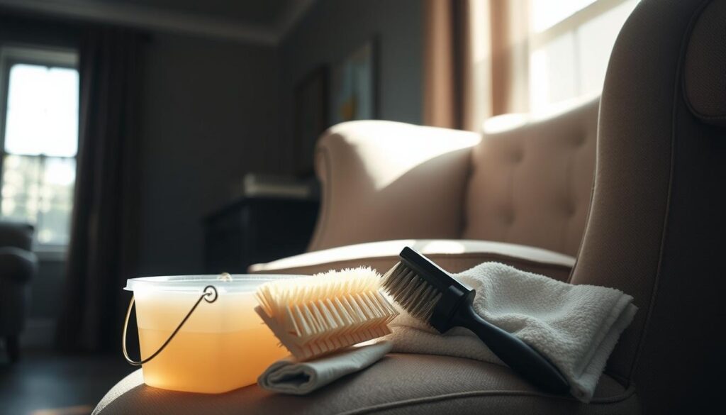 przygotowanie do prania fotela