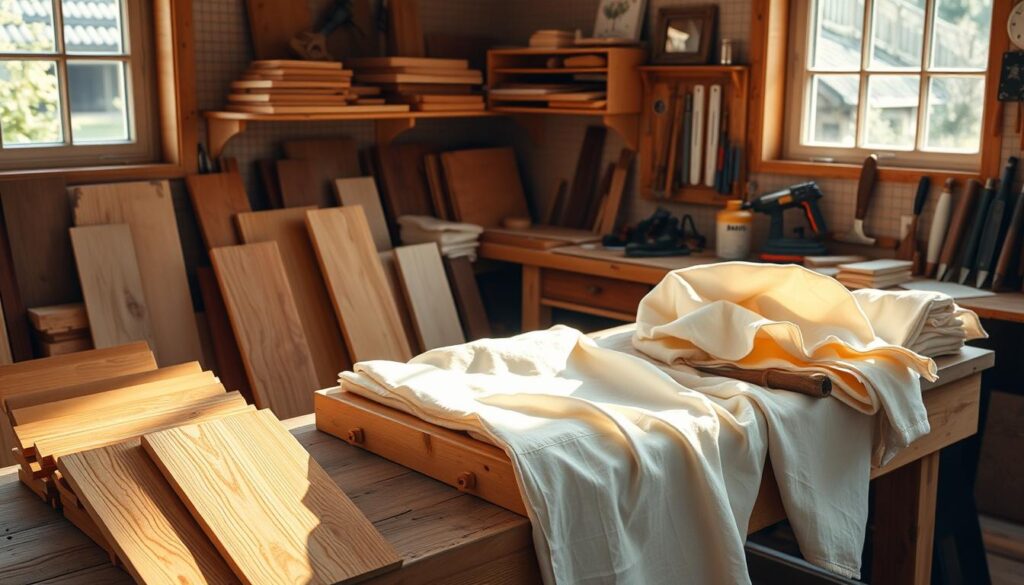 wybór materiałów do łóżeczka