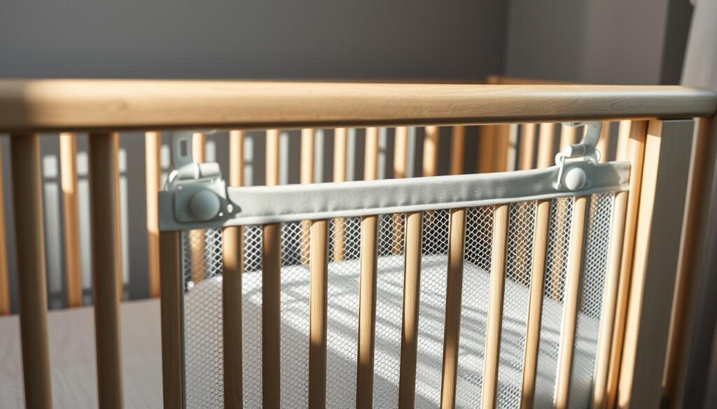 zabezpieczenia ochraniacza do łóżeczka