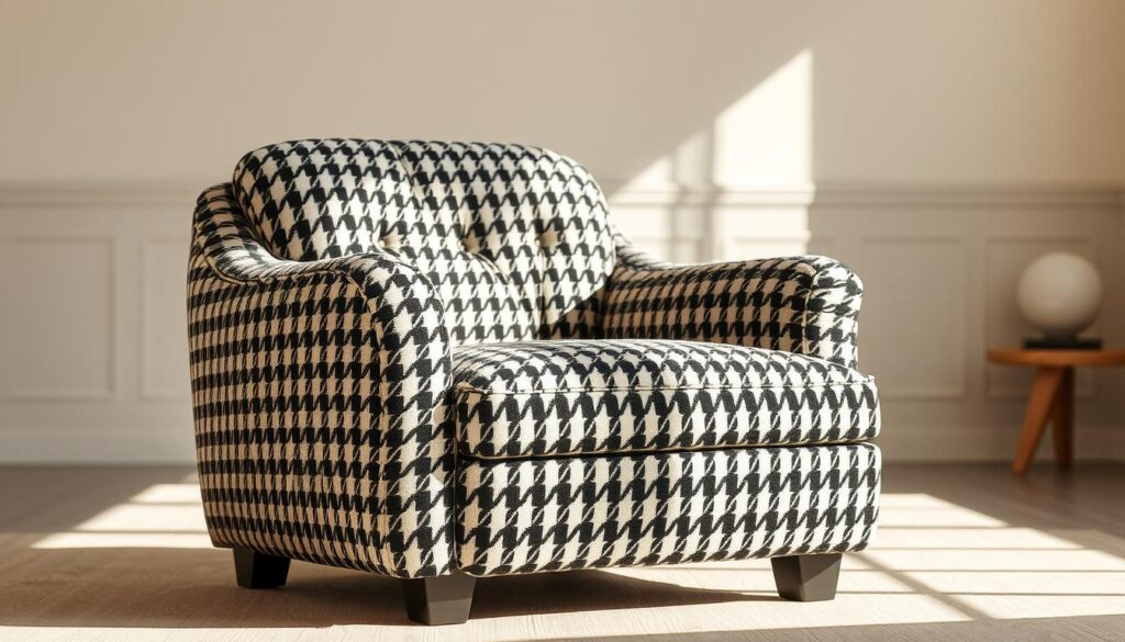 cechy foteli w pepitkę