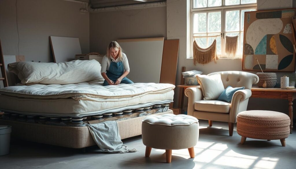 kreatywne wykorzystanie starych materacy