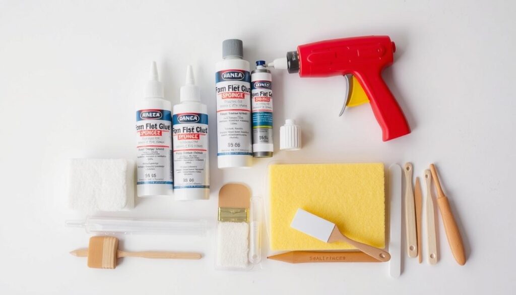 materiały do klejenia gąbki