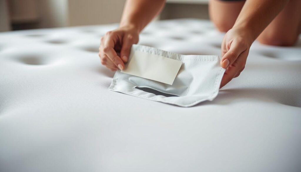 proces naprawy materaca