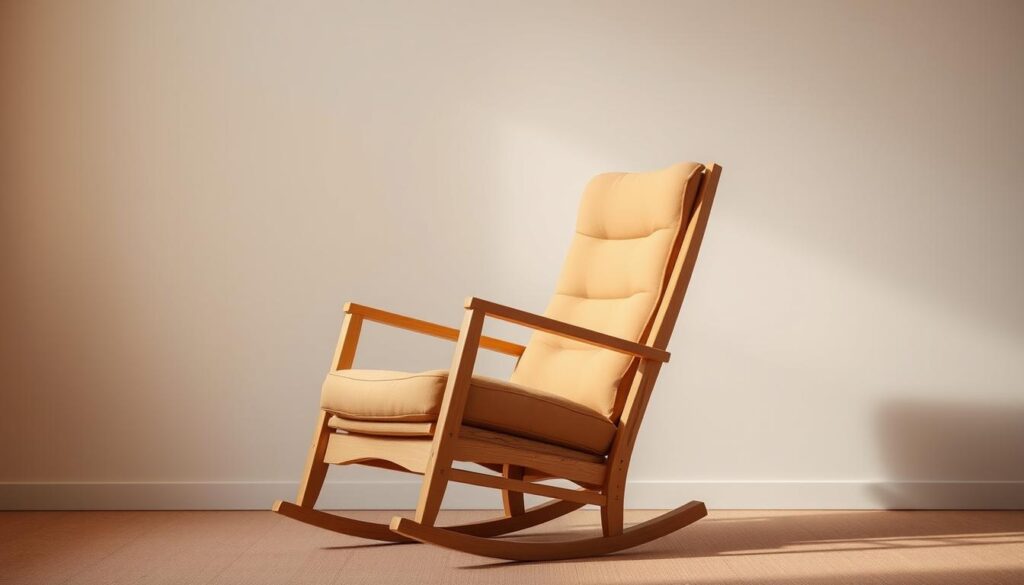 wygodny fotel bujany