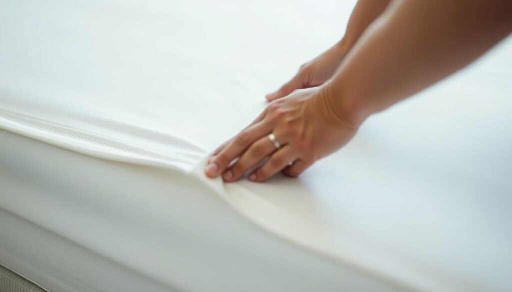 zabezpieczanie materaca przed plamami