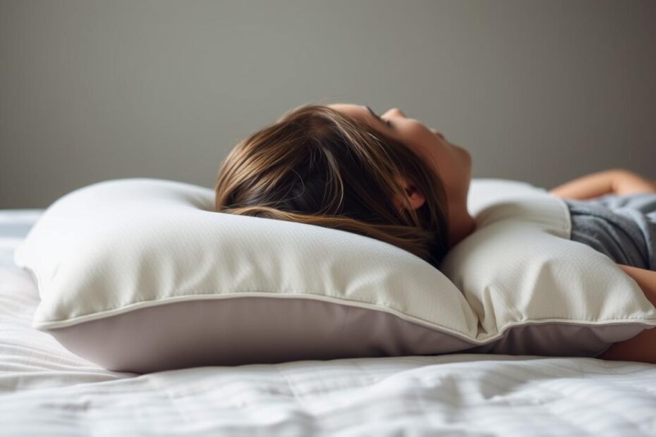 jak układać głowę na poduszce ortopedycznej