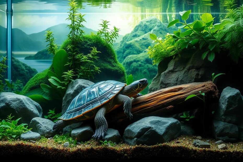 Jak urządzić akwarium dla żółwia wodno lądowego