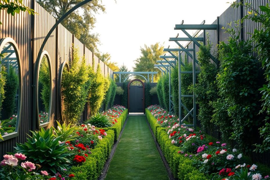 Jak optycznie poszerzyć długi wąski ogród