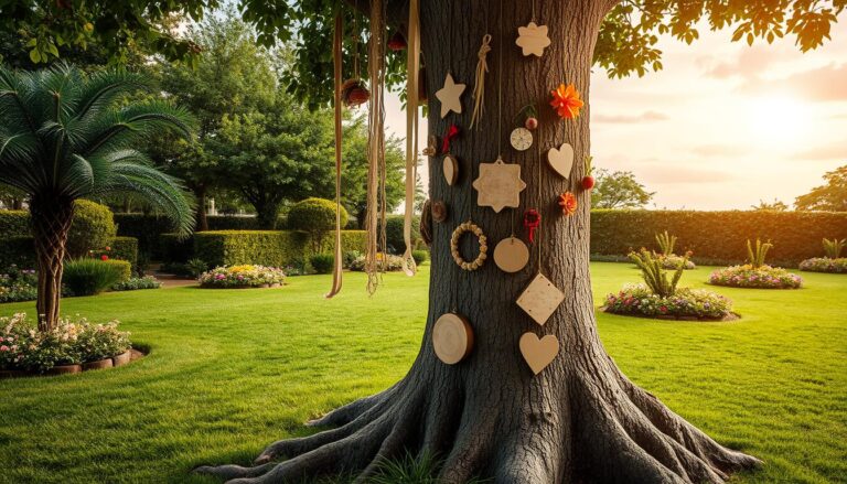 Jak ozdobić pień drzewa w ogrodzie