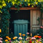 Jak ukryć kosz na śmieci w ogrodzie