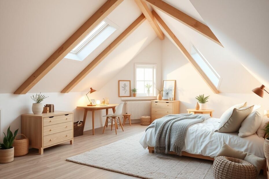 Jak urządzić pokój na poddaszu ze skosami