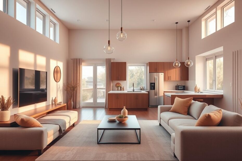 Jak urządzić salon z aneksem kuchennym 30m2