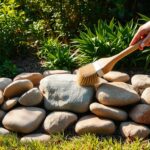 Jak wyczyścić kamyki w ogrodzie