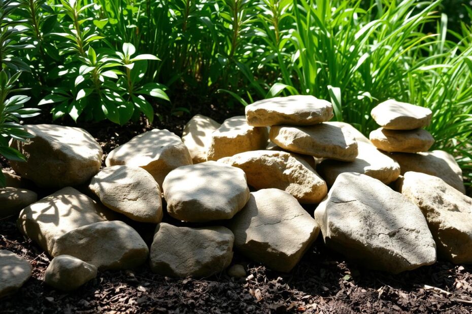 Jak wykorzystać kamienie polne w ogrodzie