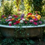 Jak wykorzystać starą wannę w ogrodzie – pomysłowe aranżacje Jak wykorzystać starą wannę w ogrodzie