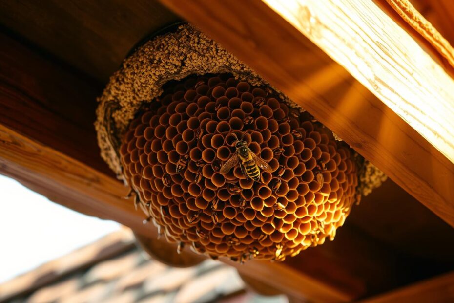 Jak zlikwidować gniazdo os pod dachem