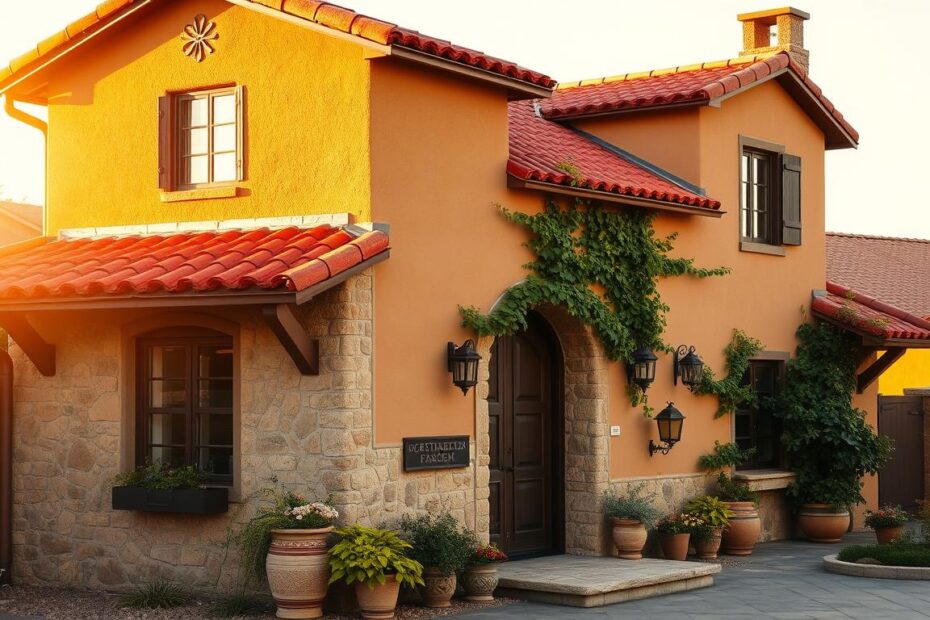 Jaka elewacja do czerwonego dachu