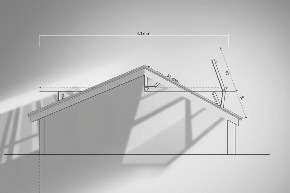Jaki spadek dachu na 4 metrach