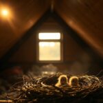 Jakie ptaki robią gniazda pod dachem