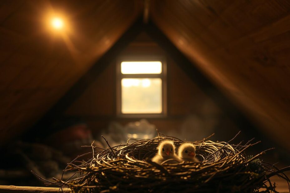 Jakie ptaki robią gniazda pod dachem