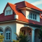 Wiśniowy dach jaka elewacja