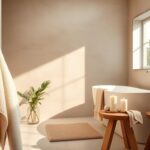 Beżowa łazienka jakie dodatki