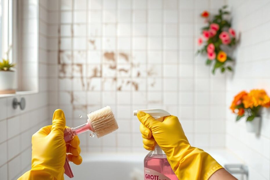 Czym wyczyścić fugi w łazience
