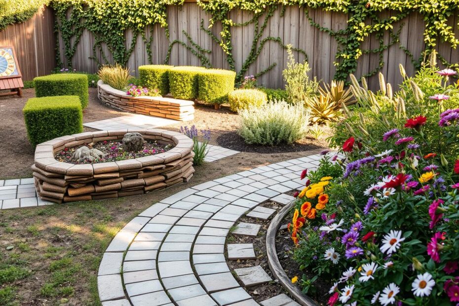 Jak wykorzystać stare dachówki w ogrodzie