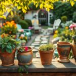 Jak wykorzystać stare garnki w ogrodzie