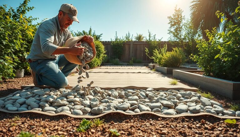 Jak wysypać kamienie w ogrodzie