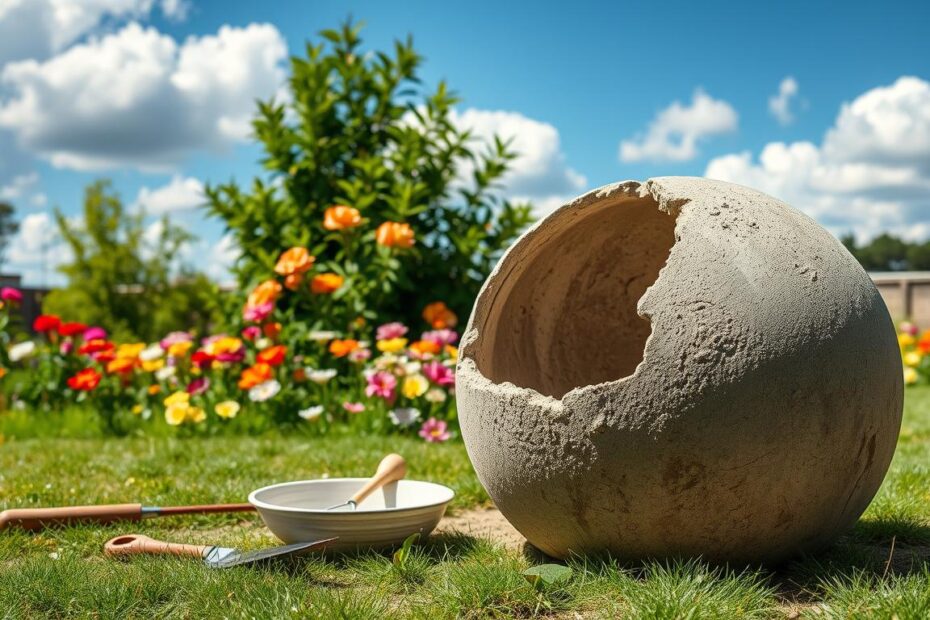 Jak zrobić dużą kulę do ogrodu