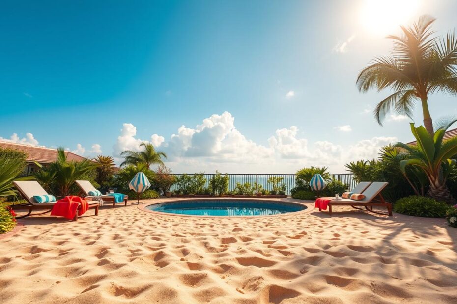 Jak zrobić plażę w ogrodzie