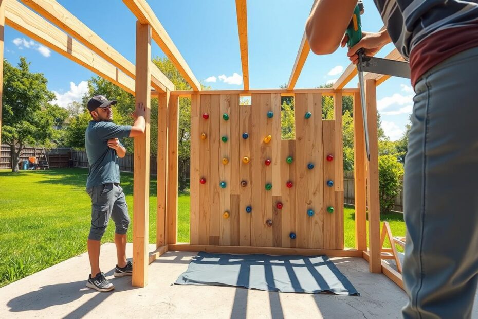 Jak zrobić ściankę wspinaczkową w ogrodzie