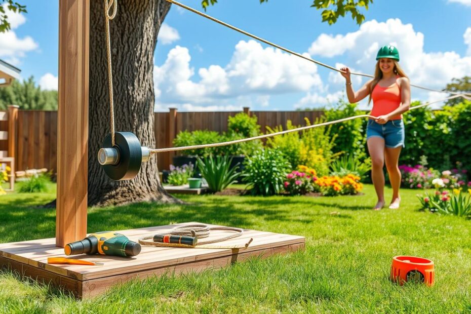 Jak zrobić tanio tyrolkę do ogrodu